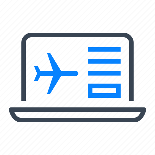 Website, online, flight, booking, plane, airplane icon - Download on Iconfinder