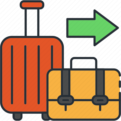 Airport, bag, luggage, suitcase, traveling icon - Download on Iconfinder