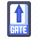 airport, detector, door, gate, indication 