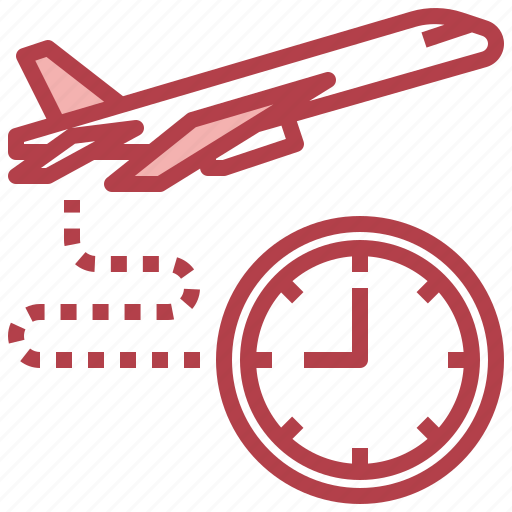 Airline, boarding, clock, flight, time icon - Download on Iconfinder