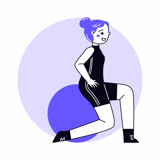 Ball, exercise, stretching, gym, yoga, sport, competition illustration - Download on Iconfinder