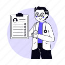 medical check up, doctor, medical report, clipboard, checklist, medical, healthcare, hospital 