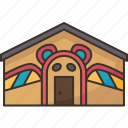 house, clan, alaska, community, building