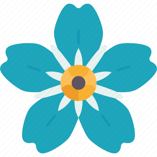 Alpine, flower, forget, blossom, wild icon - Download on Iconfinder