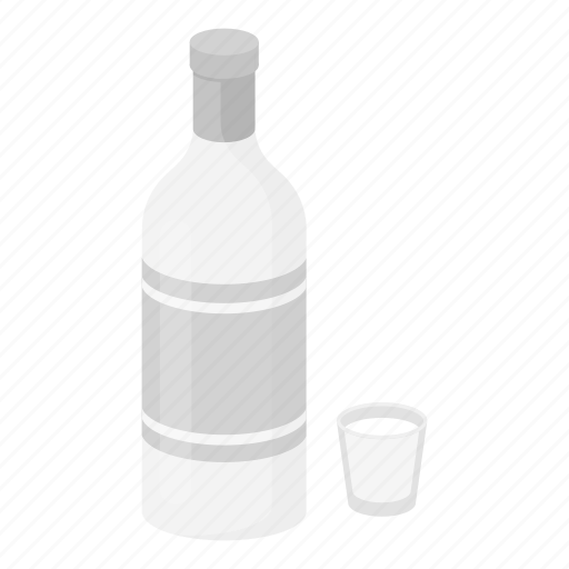 Alcohol, beverage, bottle, drink, glass, vodka icon - Download on Iconfinder
