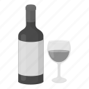 alcohol, bottle, drink, glass, grape, red, wine