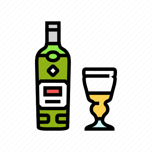 Absinthe, drink, bottle, alcohol, glass, bar icon - Download on Iconfinder