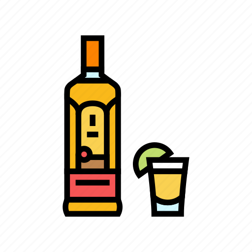 Tequila, drink, bottle, alcohol, glass, bar icon - Download on Iconfinder