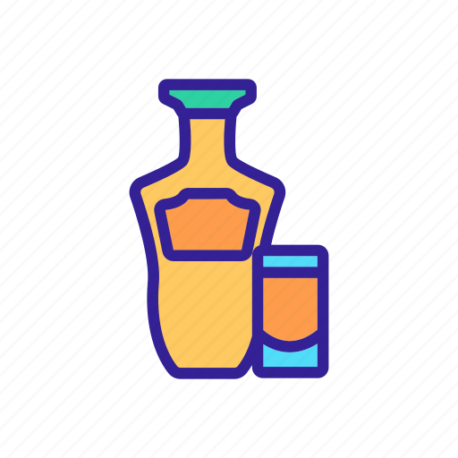 Alcohol, bottle, bottles, cognac, drink, glass, tequila icon - Download on Iconfinder
