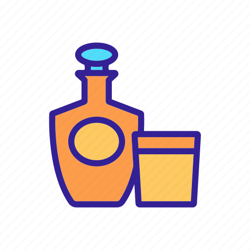 Alcohol, bottle, bottles, brandy, drink, glass, tequila icon - Download on Iconfinder