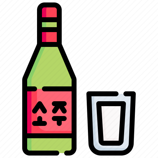 Soju, alcohol, drink, liquor icon - Download on Iconfinder