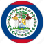 belize, circular, country, flag, national, national flag, rounded 