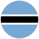 botswana, circular, country, flag, national, national flag, rounded
