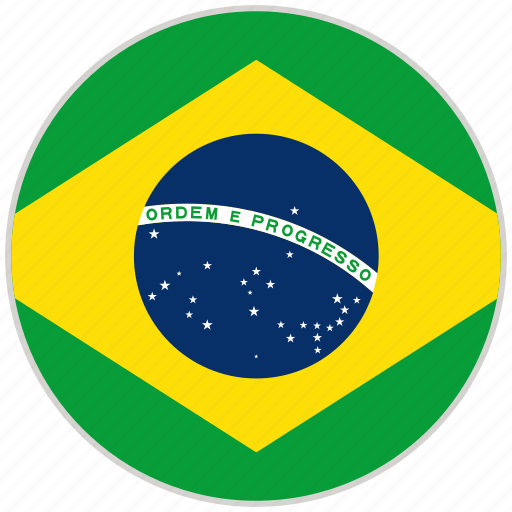Brazil, circular, country, flag, national, national flag, rounded icon - Download on Iconfinder