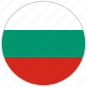 bulgaria, circular, country, flag, national, national flag, rounded