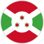 burundi, circular, country, flag, national, national flag, rounded 