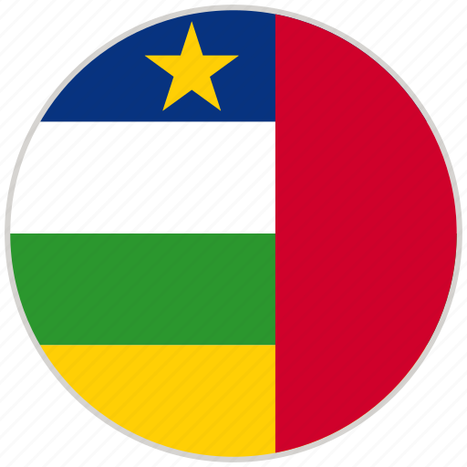 Central african republic, circular, country, flag, national, national flag, rounded icon - Download on Iconfinder