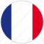 circular, country, flag, france, national, national flag, rounded 