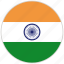 circular, country, flag, india, national, national flag, rounded 