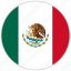 circular, country, flag, mexico, national, national flag, rounded 