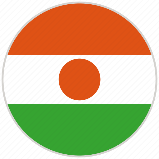 Circular, country, flag, national, national flag, niger, rounded icon - Download on Iconfinder