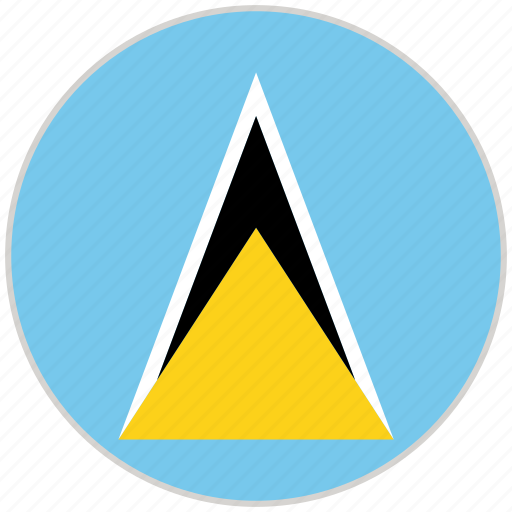 Circular, country, flag, national, national flag, rounded, saint lucia icon - Download on Iconfinder