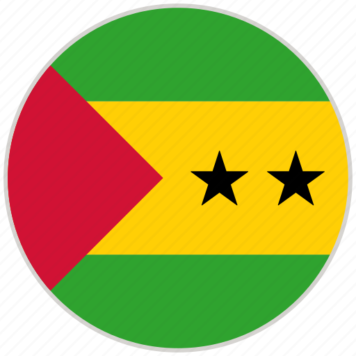 Circular, country, flag, national, national flag, rounded, sao tome and principe icon - Download on Iconfinder