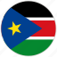 circular, country, flag, national, national flag, rounded, south sudan 