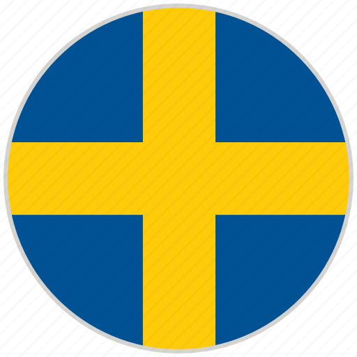 Circular, country, flag, national, national flag, rounded, sweden icon - Download on Iconfinder
