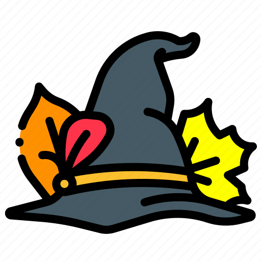 Autumn, hat, leaves, witch icon - Download on Iconfinder