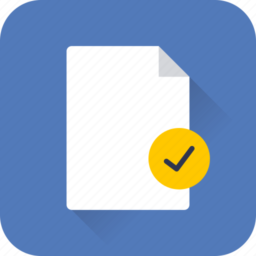 Document, file, verified, web, data, documents, extension icon - Download on Iconfinder