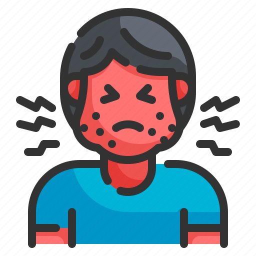 Edema, sick, face, allergy, illness icon - Download on Iconfinder