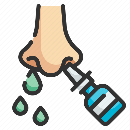 Nasal, spray, nose, allergy, discharge icon - Download on Iconfinder