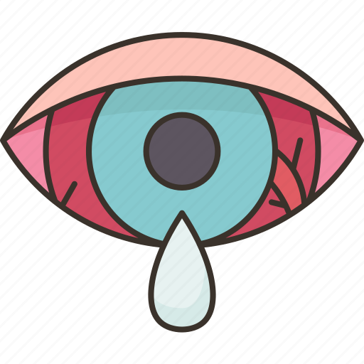 Allergic, eyes, irritated, infection, tears icon - Download on Iconfinder