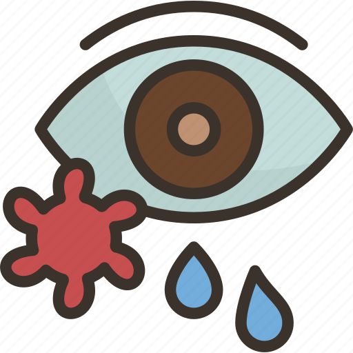 Allergic, eye, irritated, conjunctivitis, symptoms icon - Download on Iconfinder