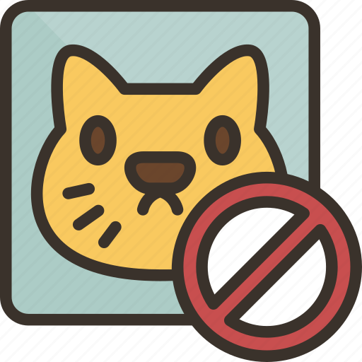 Allergy, cat, hair, animal, avoid icon - Download on Iconfinder