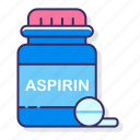 id17307, aspirin, bottle, closeup, drug