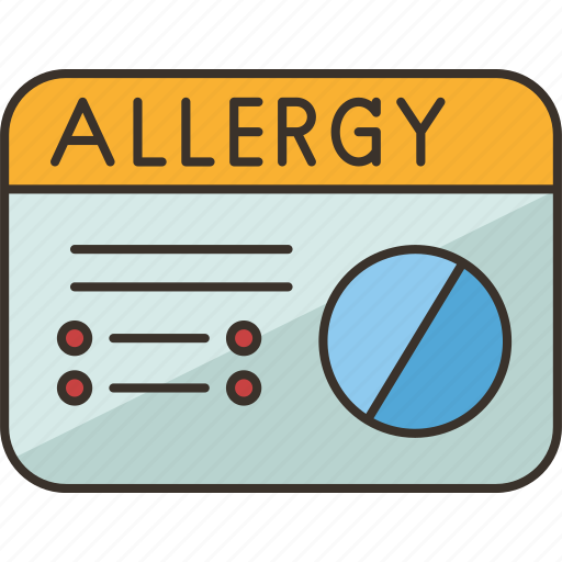 Card, allergy, personal, health, caution icon - Download on Iconfinder