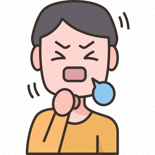 Cough, sick, cold, throat, health icon - Download on Iconfinder