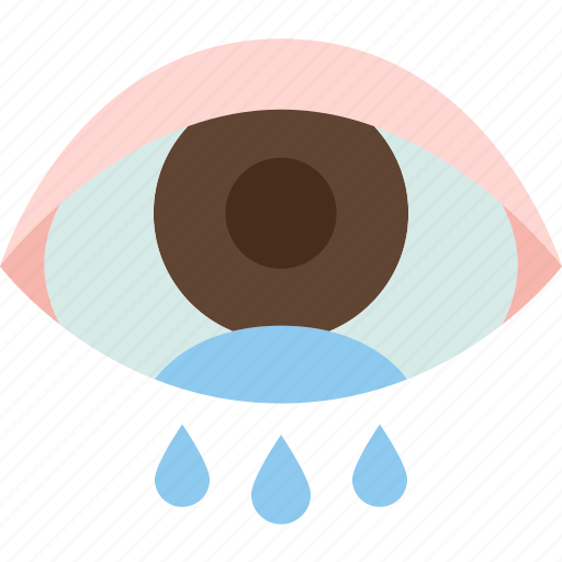 Eyes, watery, conjunctivitis, allergy, symptoms icon - Download on Iconfinder