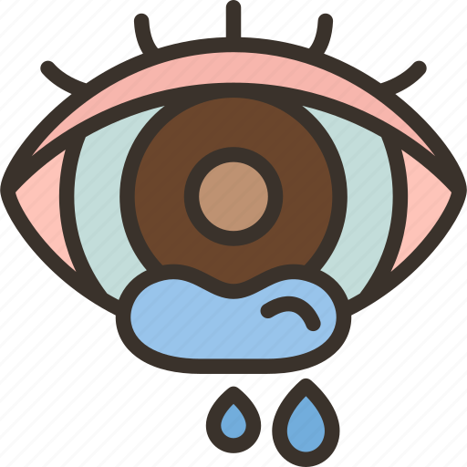 Eyes, watery, allergy, conjunctivitis, infection icon - Download on Iconfinder