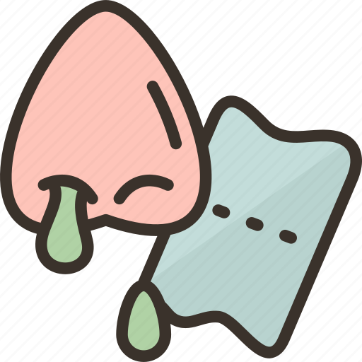 Nose, runny, sneezing, flu, suffering icon - Download on Iconfinder