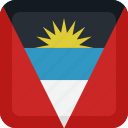 antigua, barbuda, country, flag, national