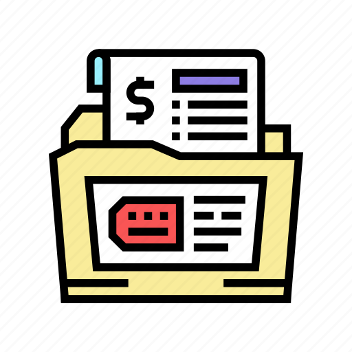 Dossier, allowance, finance, help, issue, loss icon - Download on Iconfinder