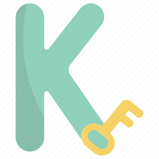 K, alphabet, education, letter, text, abc, consonant icon - Download on Iconfinder