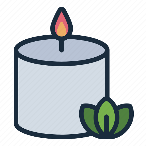 Candle, therapy, sauna, spa, aromatherapy, wax, herb icon - Download on Iconfinder