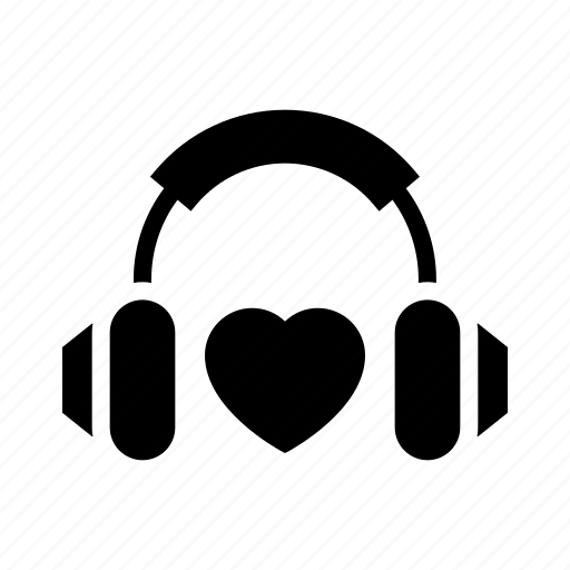 Music, lover, headphones, earphones, heart icon - Download on Iconfinder