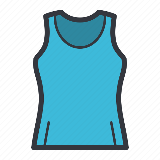 Blue, tank, top, women icon - Download on Iconfinder
