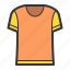 orange, tshirt, fashion 