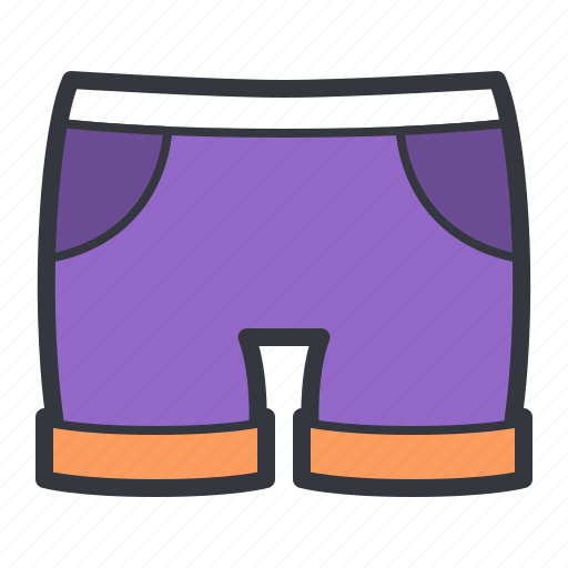 Purple, shorts, fashion, men, sports icon - Download on Iconfinder